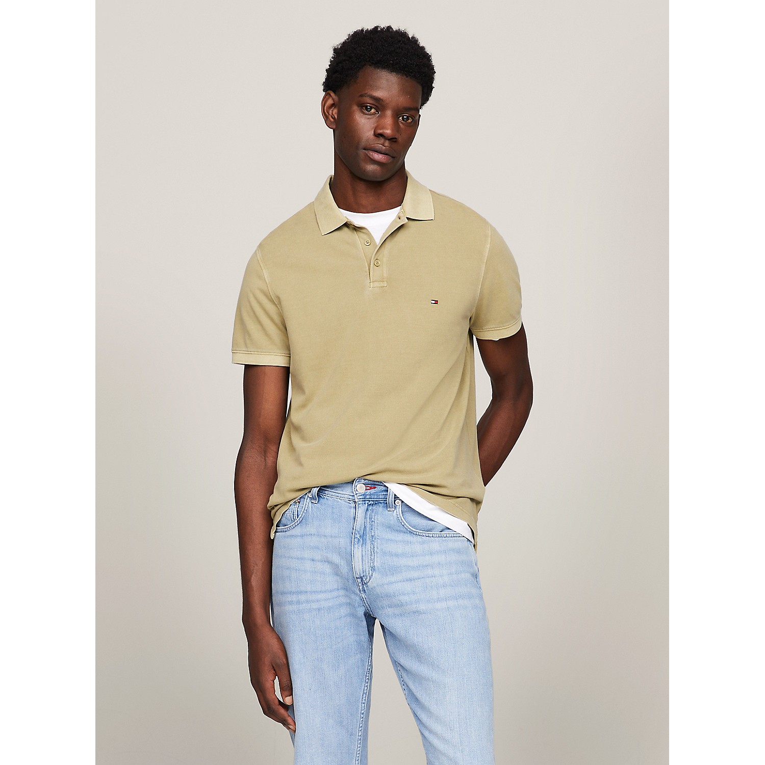 TOMMY HILFIGER Regular Fit Garment-Dyed Polo